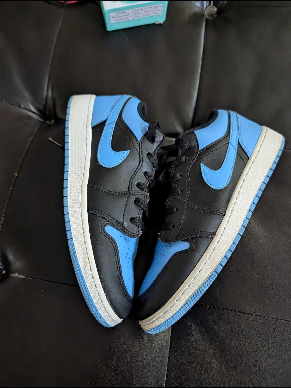 Nike Kids Blue and Black Lace-Up Sneakers